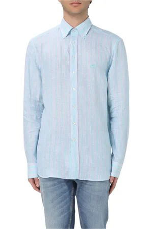 Etro Heren, Overhemden, Blauw, Maat: 3XL Linnen