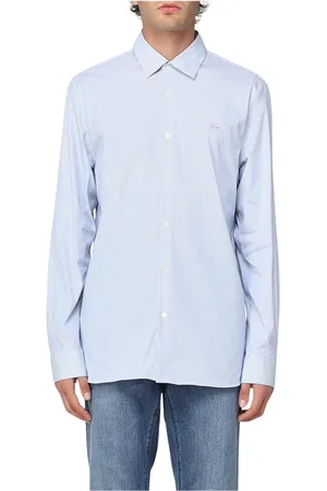 Lacoste Heren, Overhemden, Blauw, Maat: XL Katoen
