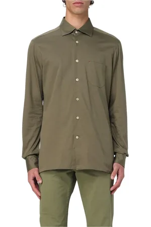 Kiton Heren, Overhemden, Groen, Maat: 3XL