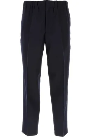 Jil Sander Heren, Broeken, Blauw, Maat: 2XL Wol