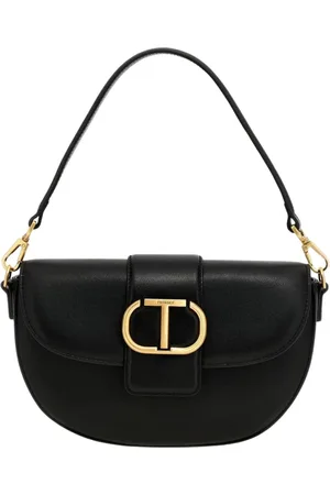 Twin-Set Dames, Tassen, Zwart, Maat: ONE Size Leer