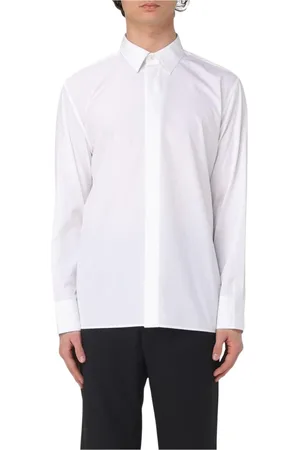 Saint Laurent Heren, Overhemden, Wit, Maat: M Katoen
