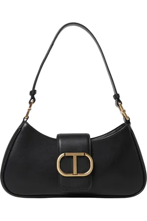 Twin-Set Dames, Tassen, Zwart, Maat: ONE Size Leer