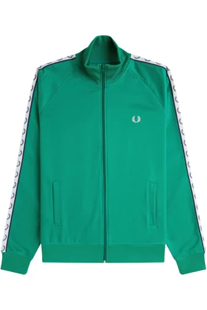 Fred Perry Heren, Sweatshirts & Hoodies, Groen, Maat: S Katoen