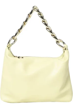 Patrizia Pepe Dames, Tassen, Geel, Maat: ONE Size Leer