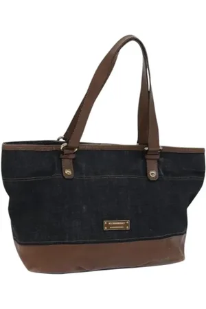 Burberry Dames, Pre-owned, Blauw, Maat: ONE Size Leer