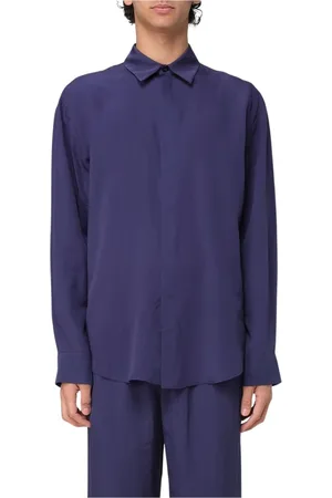 Msgm Heren, Overhemden, Blauw, Maat: XL