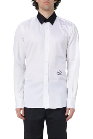 Karl Lagerfeld Heren, Overhemden, Wit, Maat: 3XL