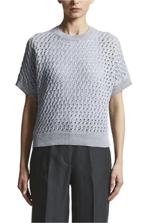 PESERICO SIGN Dames, Truien, Blauw, Maat: XL Katoen