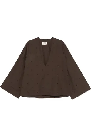 The Attico Dames, Blouses & Shirts, Bruin, Maat: XS