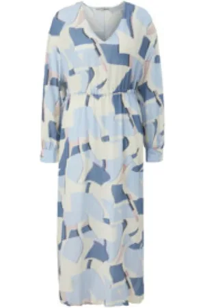 Comma, Dames, Jurken, Blauw, Maat: S