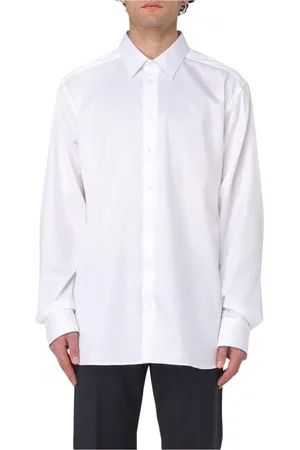 Emporio Armani Heren, Overhemden, Wit, Maat: 3XL Katoen