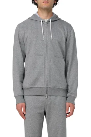 Brunello Cucinelli Heren, Sweatshirts & Hoodies, Grijs, Maat: S