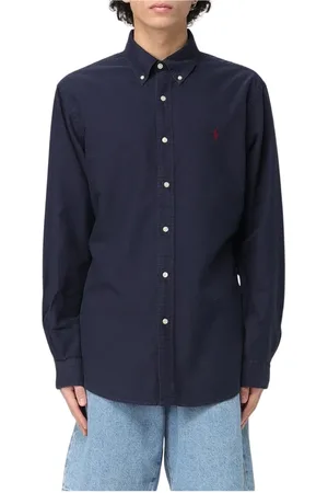 Ralph Lauren Heren, Overhemden, Blauw, Maat: S Katoen