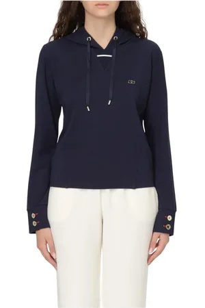 Liu Jo Dames, Sweatshirts & Hoodies, Blauw, Maat: M Katoen