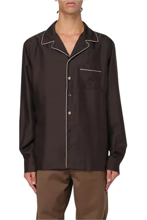 Dolce & Gabbana Heren, Overhemden, Bruin, Maat: L Zijde