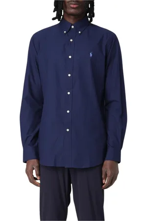 Ralph Lauren Heren, Overhemden, Blauw, Maat: XL Katoen