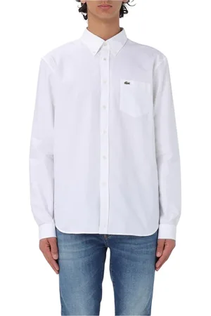 Lacoste Heren, Overhemden, Wit, Maat: XS Katoen
