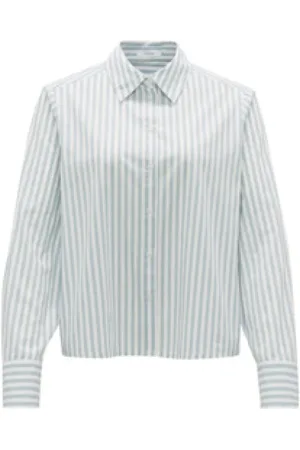 Opus Dames, Blouses & Shirts, Wit, Maat: L