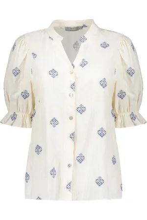 Geisha Dames, Blouses & Shirts, Wit, Maat: S