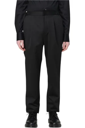 Emporio Armani Heren, Broeken, Zwart, Maat: 2XL Leer