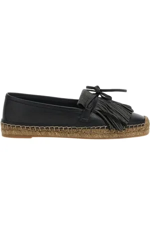 Brunello Cucinelli Dames, Schoenen, Zwart, Maat: 39 EU Jute
