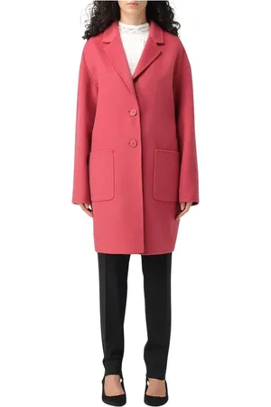 Twin-Set Dames, Mantels, Roze, Maat: L Wol