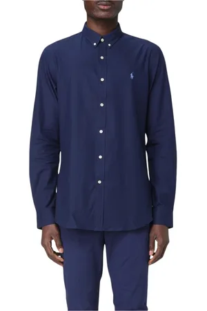 Ralph Lauren Heren, Overhemden, Blauw, Maat: 2XL Katoen