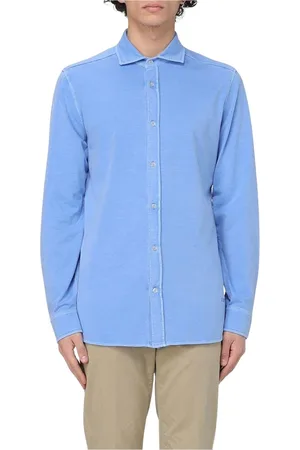 FAY Heren, Overhemden, Blauw, Maat: M