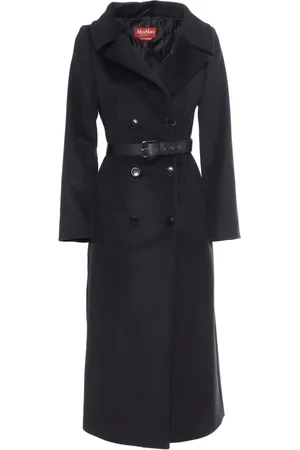 Max Mara Dames, Mantels, Zwart, Maat: S