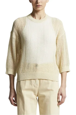 PESERICO SIGN Dames, Truien, Geel, Maat: 3XS Wol