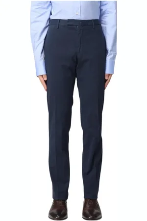 Incotex Heren, Broeken, Blauw, Maat: 2XL