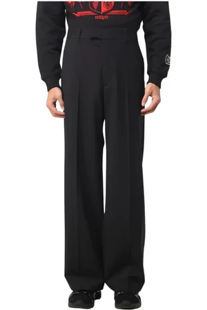 Msgm Heren, Broeken, Zwart, Maat: XL Wol