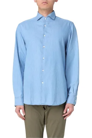 Aspesi Heren, Overhemden, Blauw, Maat: XL Denim