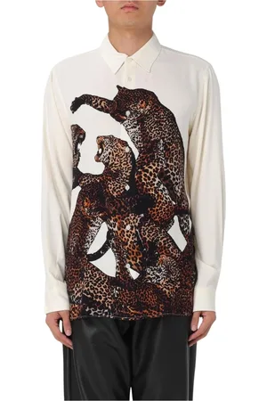 Roberto Cavalli Heren, Overhemden, Veelkleurig, Maat: M Zijde
