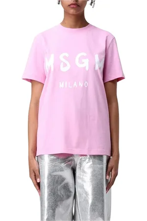 Msgm Dames, Tops, Roze, Maat: XS Katoen