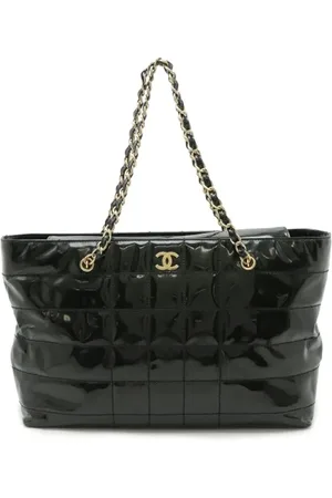CHANEL Dames, Pre-owned, Zwart, Maat: ONE Size Leer