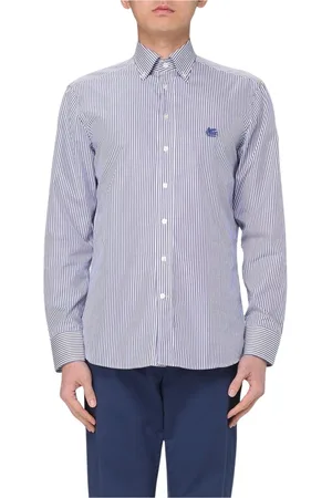 Etro Heren, Overhemden, Blauw, Maat: XL Katoen