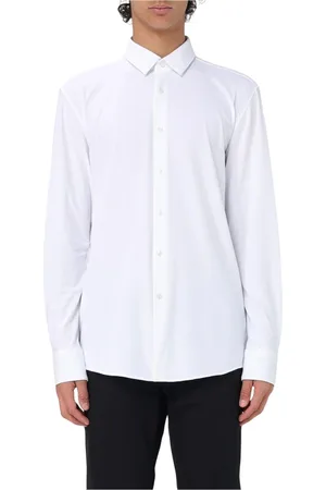HUGO BOSS Heren, Overhemden, Wit, Maat: 2XL Katoen