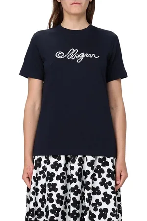 Msgm Dames, Tops, Blauw, Maat: M Katoen