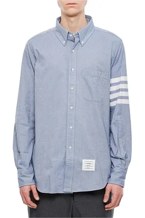 Thom Browne Heren, Overhemden, Blauw, Maat: XL Katoen