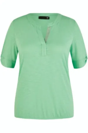 Rabe Dames, Blouses & Shirts, Groen, Maat: 2XL