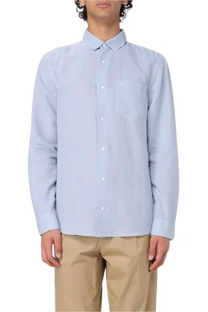Calvin Klein Heren, Overhemden, Blauw, Maat: XL Katoen