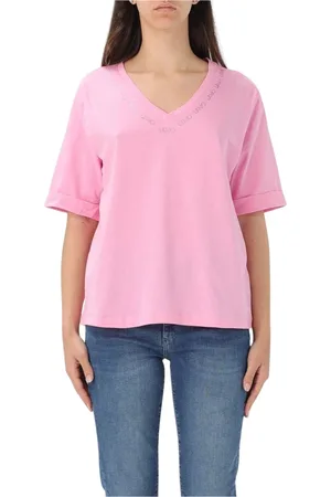 Liu Jo Dames, Tops, Roze, Maat: XL Katoen