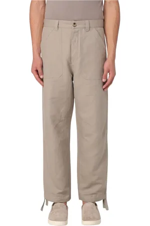 Brunello Cucinelli Heren, Broeken, Groen, Maat: 3XL Linnen