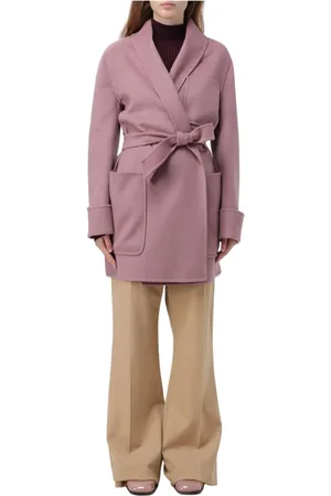Max Mara Dames, Mantels, Roze, Maat: M Wol