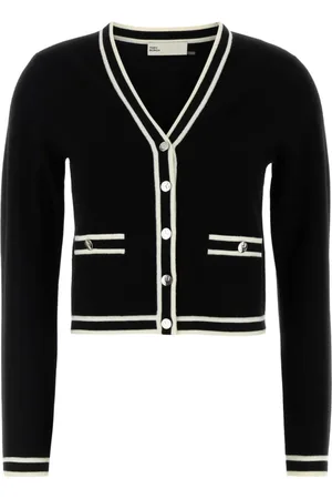 Tory Burch Dames, Truien, Zwart, Maat: S Wol