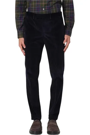 PT Torino Heren, Broeken, Blauw, Maat: S Corduroy
