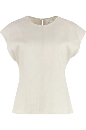 Calvin Klein Dames, Tops, Grijs, Maat: M Linnen
