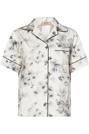 Nº21 Dames, Blouses & Shirts, Wit, Maat: S Viscose